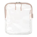 BORSALI TSA-Approved Quart-Sized Bag for Carry-On Travel - One (1) Quart Clear Toiletries, Cosmetic and 3-1-1 Liquids Toiletry Bag - Taupe
