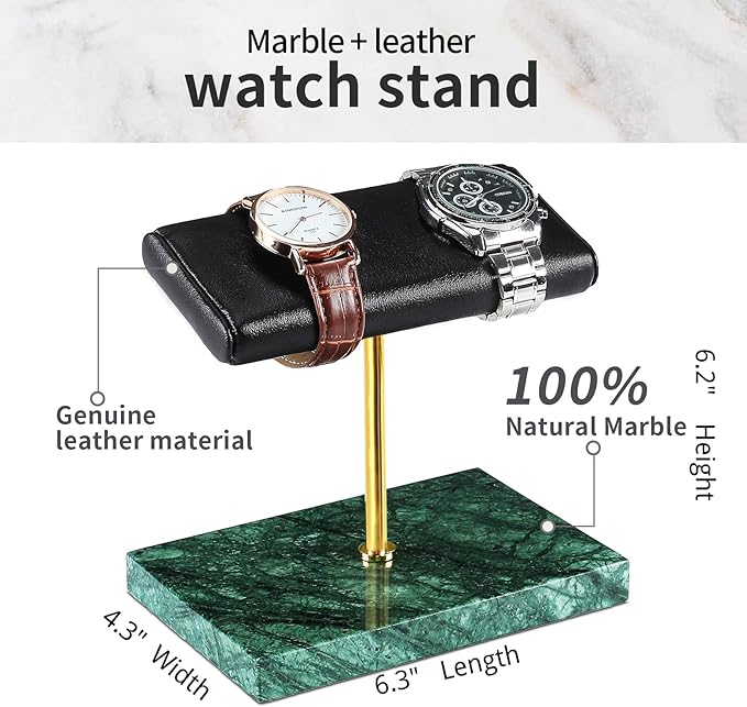 LYS&LYX Watch stand watch display stand watch holder watch Handcrafted watch holder (2--green/glod/black)