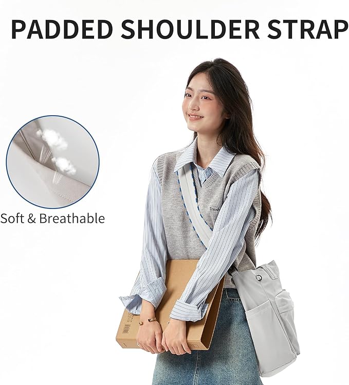 aji Tote Bag for women work, Water-Resistant Tote Bag with Multi Pockets,for Work/Travel/College/Daily