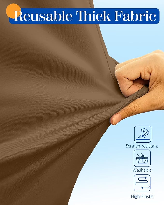 Slohif Luggage Cover for Suitcase Tsa Approved Protector - Luggage Sleeve Suit Case Cover Travel Stretch Large Baggage Case Protective Washable Fit 22-24 Inch Brown
