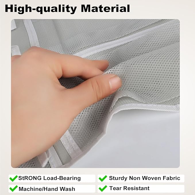 Over the Door 12 Pocket Hanging Shoe Organizer, Gray