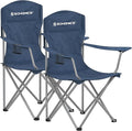 SONGMICS 2 Pack Folding Camping Chairs, Load 330 lb, Cup Holder and High Backrest, Heavy-Duty Structure, for Lawn, Garden, Fishing, Terrace