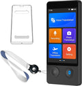 Translator Device W12S Support 144 Languages and Accents 98% High Accuracy Rapid Two Way Translation in 1s with Protective Case and Lanyard W12S Black