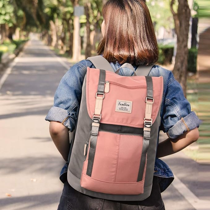 17 Inch Women Backpack School Bags for Teen Girls,College Student Bookbag Computer Backpack with USB Charging Port
