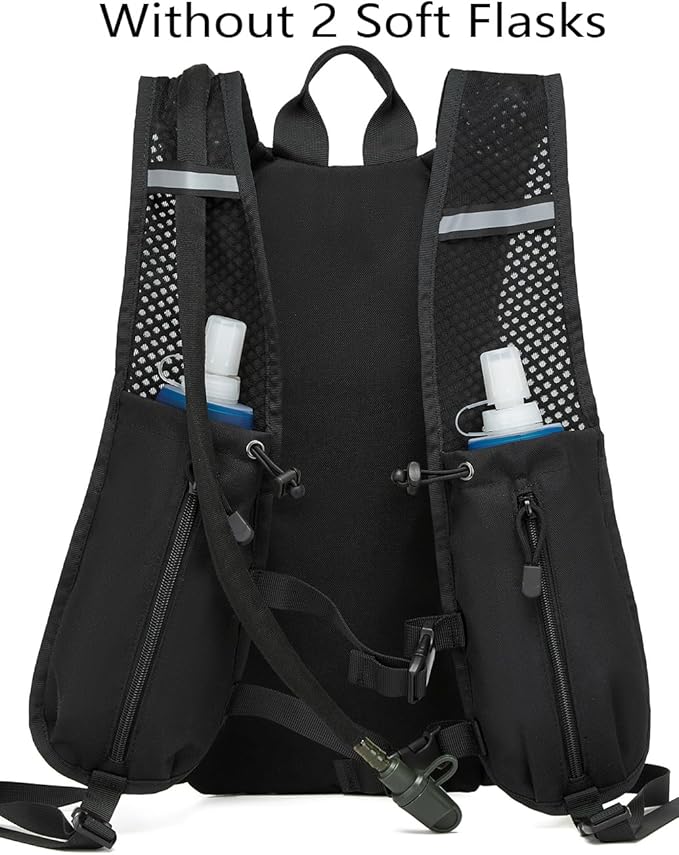 ATBP Running Hydration Vest Pack Thermal Insulation 3L TPU Water Bladder Tactical Backpack Bag for Cycling Hiking Daypack Men & Women