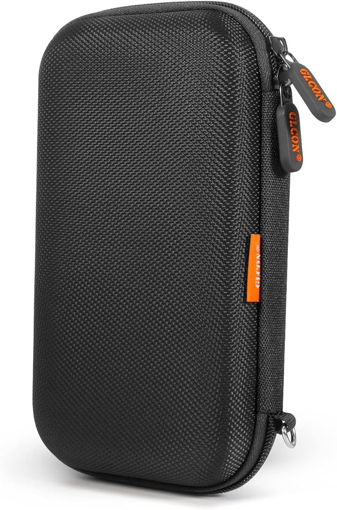 External Hard Drive Case - GLCON Shockproof EVA Carrying Case for WD My Passport Element Seagate Expansion Backup Toshiba 1TB 2TB 4TB - High Protection Portable Travel Electronic Power Bank Bag