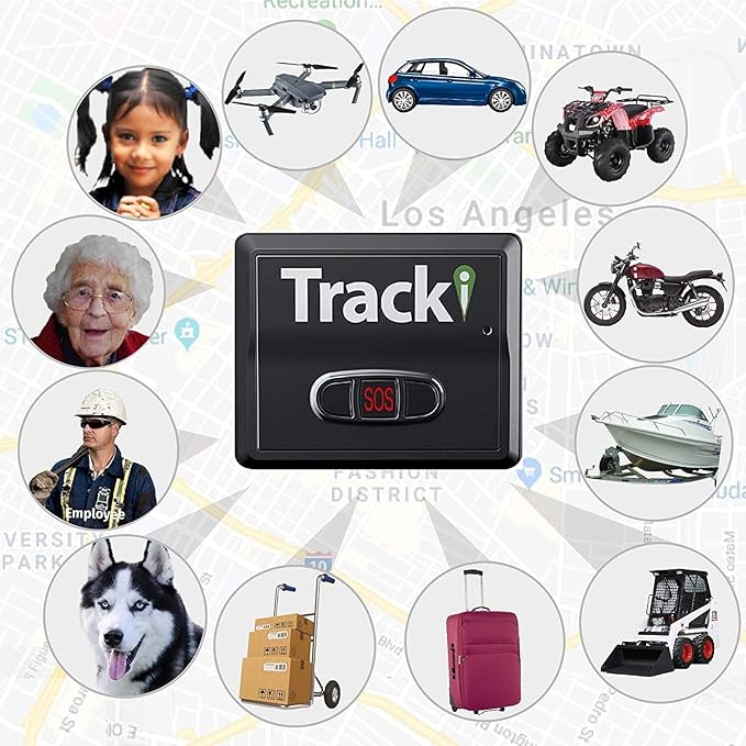 Tracki GPS Tracker for Vehicles, Car, Kids. Subscription Needed. US-Made Tech. 4G LTE GPS Tracking Device. Unlimited Distance, US & Worldwide. Small (Tracker) (Tracker 1 Year Subscription Incl.)