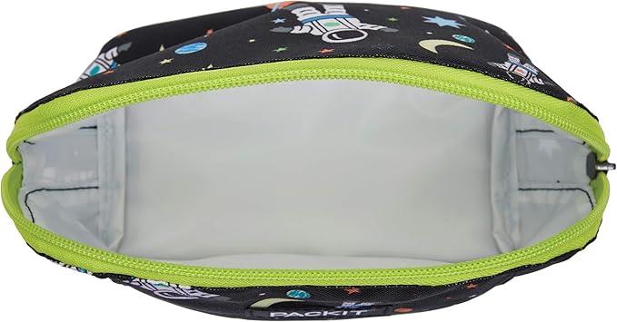 PackIt Freezable Snack Bag, Spaceman, Built with EcoFreeze Technology, Foldable, Reusable, Zip Closure Locks in Cool Dry Air, and Fresh Snacks On the Go