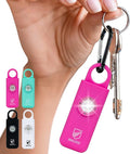 Original Defense® Siren Self-Defense Alarm (Magenta) - 130 dB Keychain Alarm with LED Strobe Light for Women, Children, and Elderly - Police Recommended