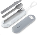 Felix - Compact Portable stainless steel Cutlery set with case | Pocket Utensil set | Travel Utensils with case | Camping| Utensils set for Lunch box| Utility cutlery set | Portable Silverware