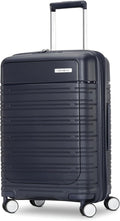 Samsonite Elevation Plus - Carry-On Hardside Luggage with QuickEntry™ Front Compartment - Scratch Resistant Polypropylene Shell, AirTag Holder, TSA Lock, Airline Approved - Midnight Blue