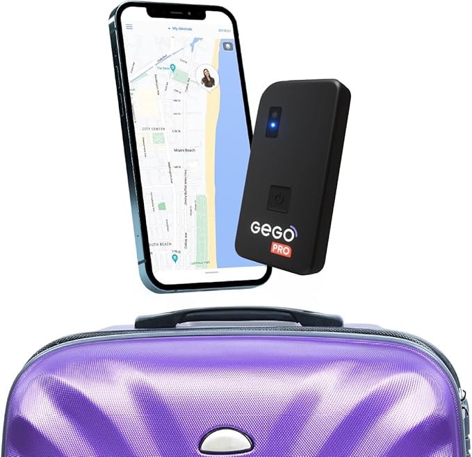 GEGO PRO GPS Tracker - Universal Tracking for Luggage, Vehicles, Trailers, Bike, Person | Real-Time GPS Tracking, WiFi, GSM & Bluetooth | Long Battery Life | Subscription Required
