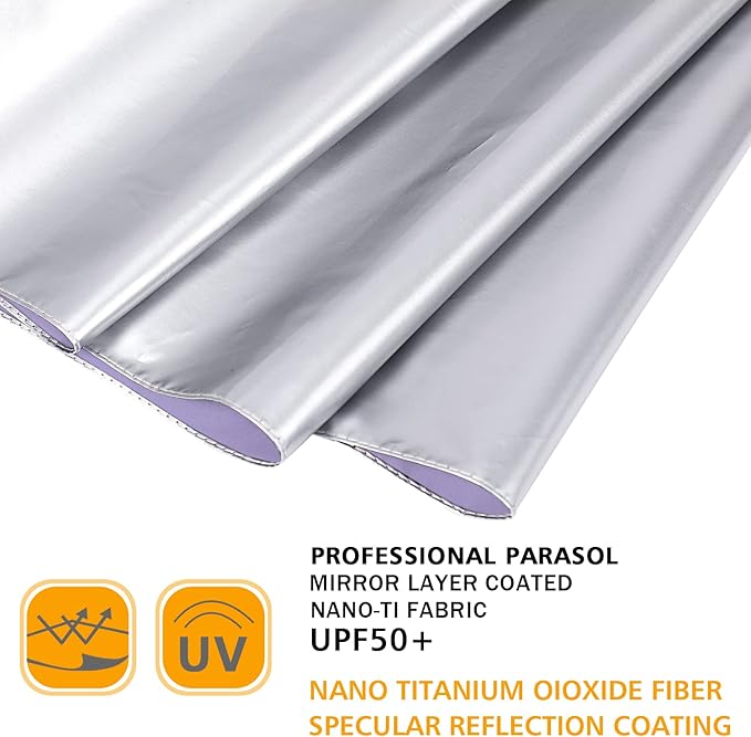 G4Free UPF 50+ UV Protection Large Travel Umbrella 42/46 Inch Auto Open Close Windproof Sun Blocking Umbrella