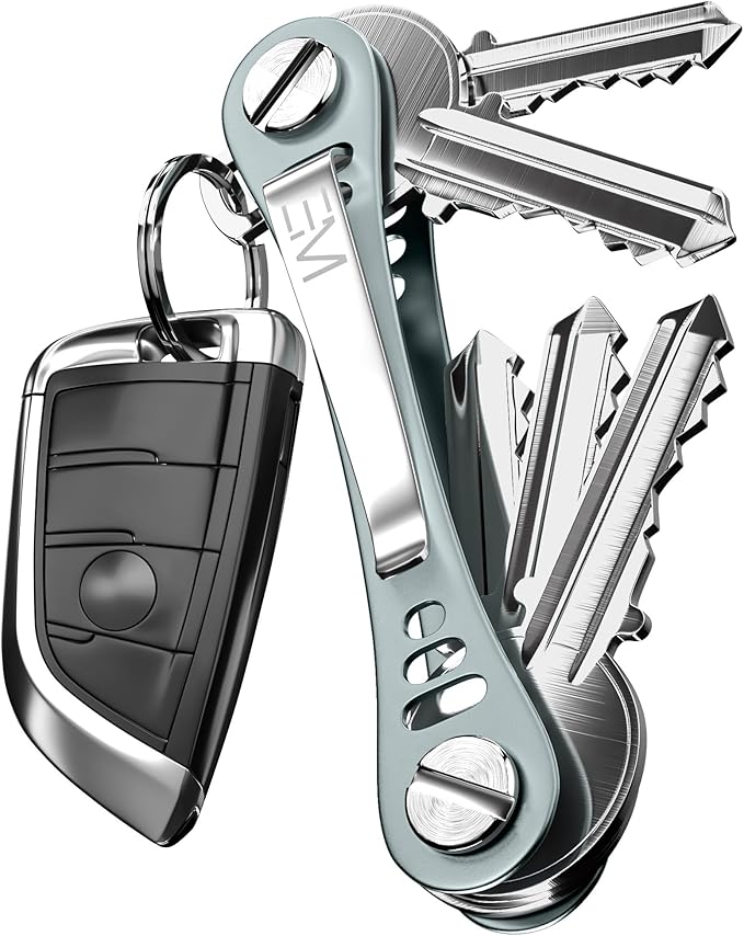 EM Premium Products Compact Key Holder - Pocket Key Organizer - 14 Keys Key Bar