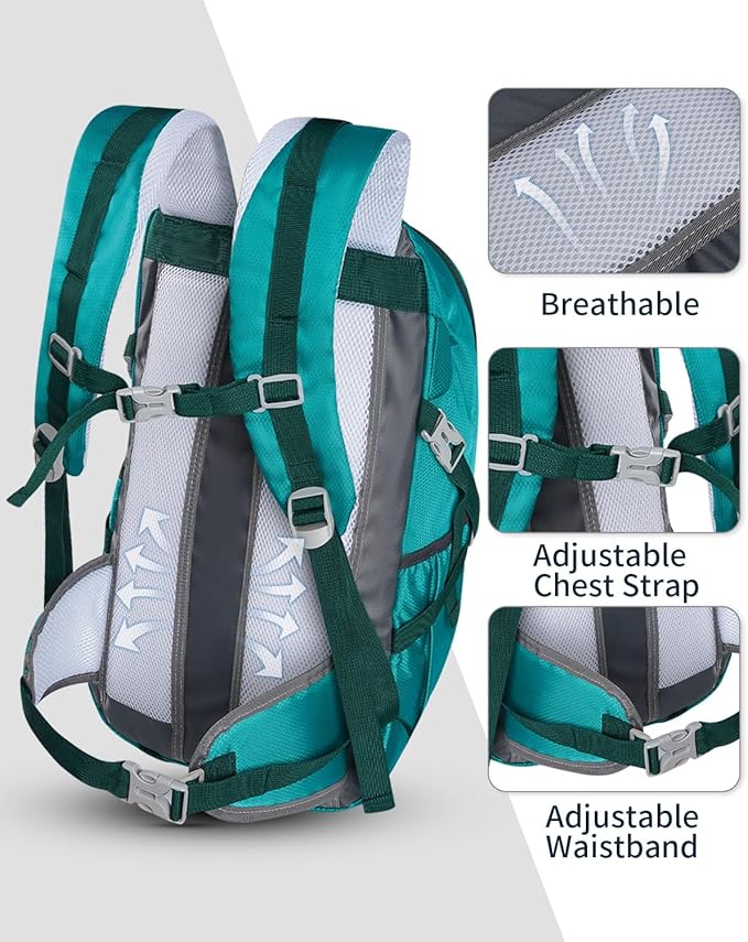 Hiking Backpack 40L Lightweight Waterproof Daypack for Men Women Outdoor Camping Mountaineering Trekking Travel Bag