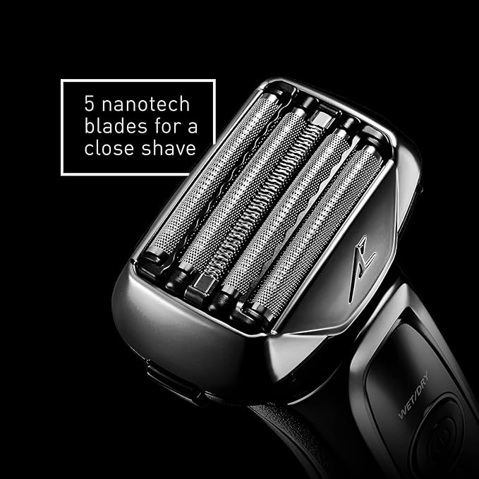 Panasonic ARC5 Electric Razor for Men with Pop-Up Trimmer, Wet/Dry 5-Blade Electric Shaver with Intelligent Shave Sensor and Multi-Flex Pivoting Head – ES-LV65-S (Silver)
