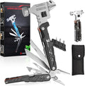 18 in 1 Multitool,Black,Professional Stainless Steel Multitool Pliers with Replaceable Alloy Steel Blades Wire Cutters,Bottle Opener,Apply to Survival,Camping & Hunting,for Father's Day gift