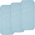 BlueSnail Quilted Thicker Waterproof Changing Pad Liners,3 Count(Blue 13” x 27”)