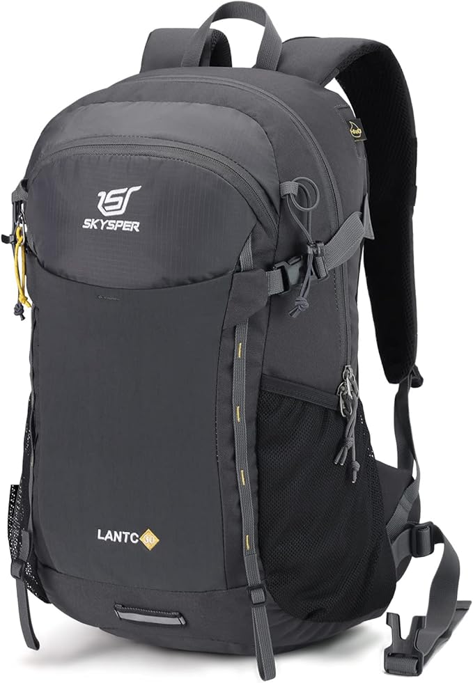 SKYSPER Hiking Daypack 30L Camping Backpack, Day Packs for Men Women Travel Outdoor Camp