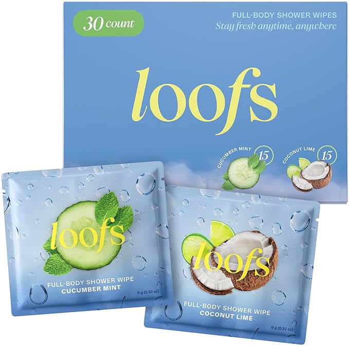 On-the-Go Body Cleansing Cloths Variety - 30 CT Large, Biodegradable Wipes for Instant Freshness - Perfect for Travel, Post-Workout, and Quick Clean-Ups