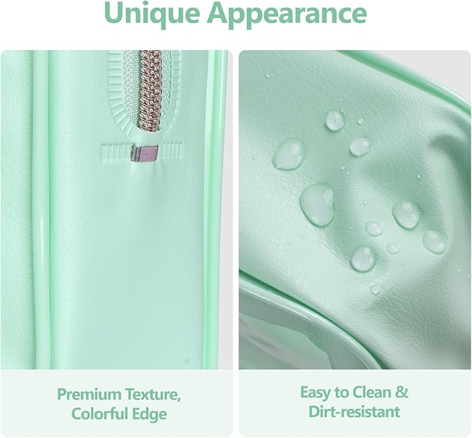PACKISM TSA Approved Toiletry Bag - Upgrade Color-Edged Clear Makeup Bags, Clear Toiletry Bags For Traveling Fits Various Storage Needs