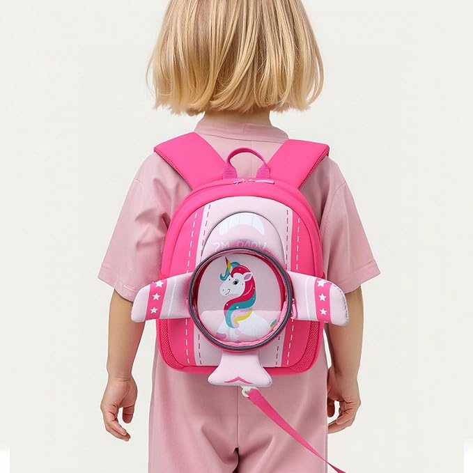 Padgene Toddler Backpacks Kids Preschool Backpack Waterproof Neoprene Animal Schoolbag Lunch backpack 3D Cartoon Dinasour Mini Travel Bag for Boys Girls Ages 3-5