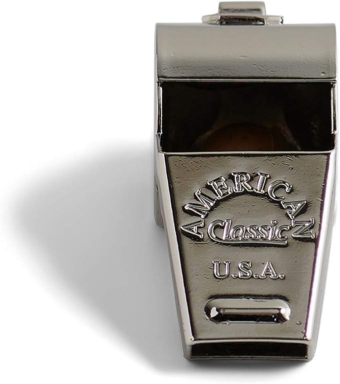 American Whistle Corporation American Classic Whistle - 126 db Solid Brass Whistle with Paracord Lanyards and Safe-T-Tip - Made in America