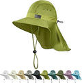 Sukeen Cooling Sun Hat for Men Women UPF50+ Wide Brim Fishing Hat with Neck Flap Adjustable Foldable Bucket Hat for Hiking