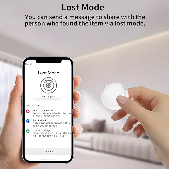 No Subscription Mini GPS Tracker for Vehicles Work with Find My(iOS Only)Magnetic Case Real Time Air Tracker Tag Hidden Car Location Tracking Device Global Coverage No Monthly Fee or SIM Card Required