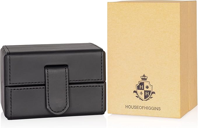 Single Travel Watch Case - Vintage Inspired - Exterior, Soft Microfiber Lining, Fits Up to 42mm Watches - Vegan Leather - Reliable Storage for Home or Travel
