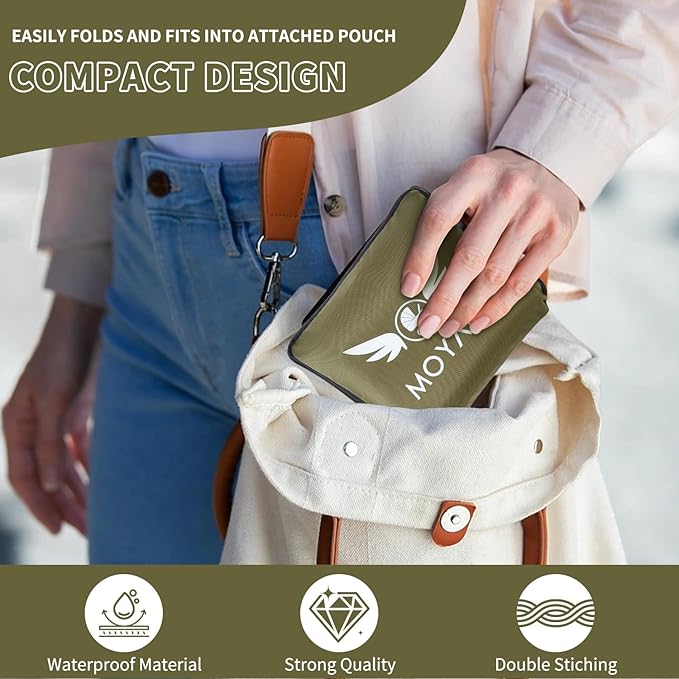 MOYAQI Stroller Travel Bag for Airplane, Gate Check Bag Backpack with Durable Nylon,Adjustable Carry Straps,Infant Carriers & Booster Seats (Olive Green)