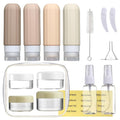 16 Pack Travel Bottles Set for Toiletries, Leakproof Travel Containers for Toiletries TSA Approved Silicone Travel Accessories Squeezable Refillable 3oz for Shampoo Conditioner Lotion