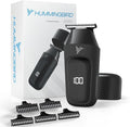 HUMMINGBIRD™ MK1 Compact Trimmer – Portable Electric Beard & Body Hair Trimmer for Men, Cordless USB-C Rechargeable, Face & Body Groomer, Travel Shaver, Travel Pouch, Great Gifts for Men, Dad, Husband
