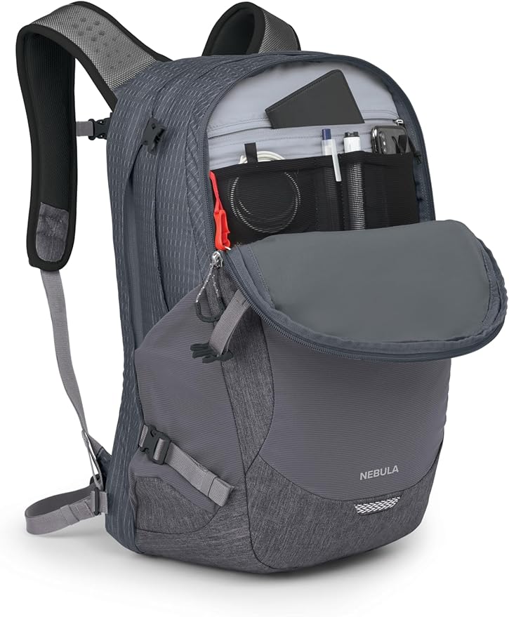 Osprey Nebula Commuter Backpack, Tungsten Soundwave/Grey Heather
