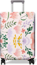 Travel Luggage Cover Suitcase Protector Fits 18-32 Inch Wheel Covers PatternedTravel Related Items Flower Luggage Protector Elastic XL