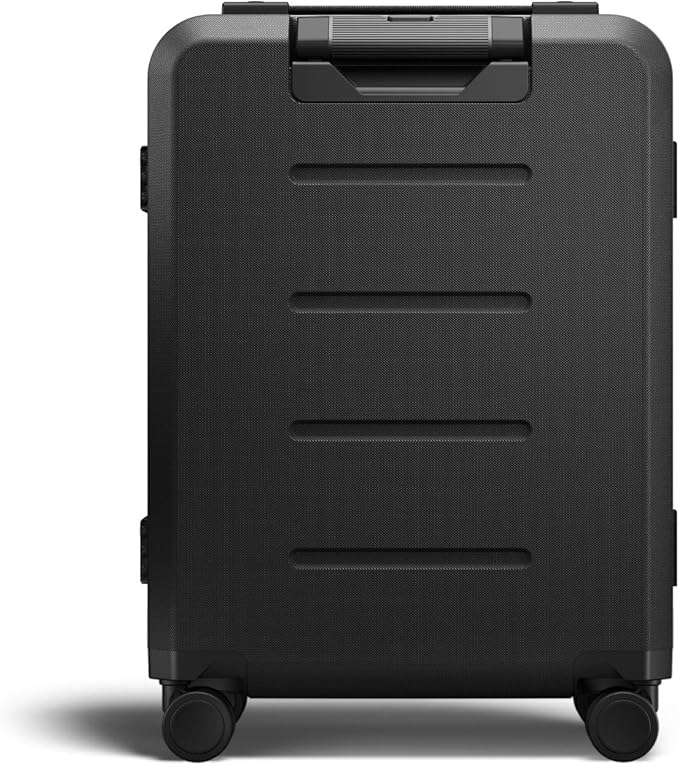 D_b_ Ramverk Pro Carry-On 21 Inch Hardside Luggage Extra Protection Aluminum Frame, Silent 360 Spinner Wheels, TSA Lock, Interior Laptop Compartment and Two Zipper Dividers - Black Frame/Black
