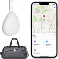 [Apple MFi Certified] Air Tracker Tag 1 Pack (iOS Only), Bluetooth Tracker for Apple Find My, Replaceable Battery, Key Finder and Item Locator Smart Tag for Keys, Bags, Luggage, Pets, Wallet (White)