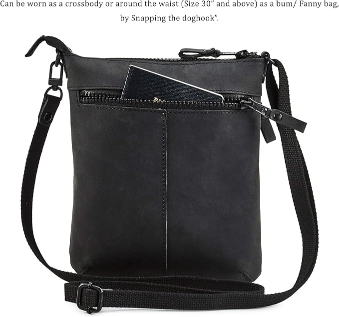 Crossbody Sling Bag for Women Small Real Leather Purse Vintage Travel Crossover Shoulder Bag Handmade