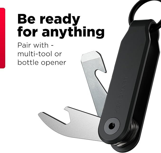 KeySmart Keychain Key Holder - Compact Key Organizer for Key Chain, EDC Key Chains, Key Ring Keychains