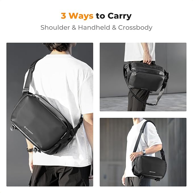 K&F Concept 2 in 1 Sling Bag Everyday Shoulder Bag & Multifunction Photography Crossbody Camera DSLR Backpack Portable Bag