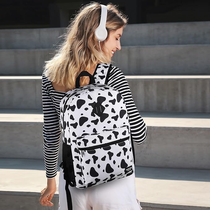 Unisex School Backpack,Classic Casual Bookbag Adults and Teens Schoolbag with USB Port for High School College Office Work Travel