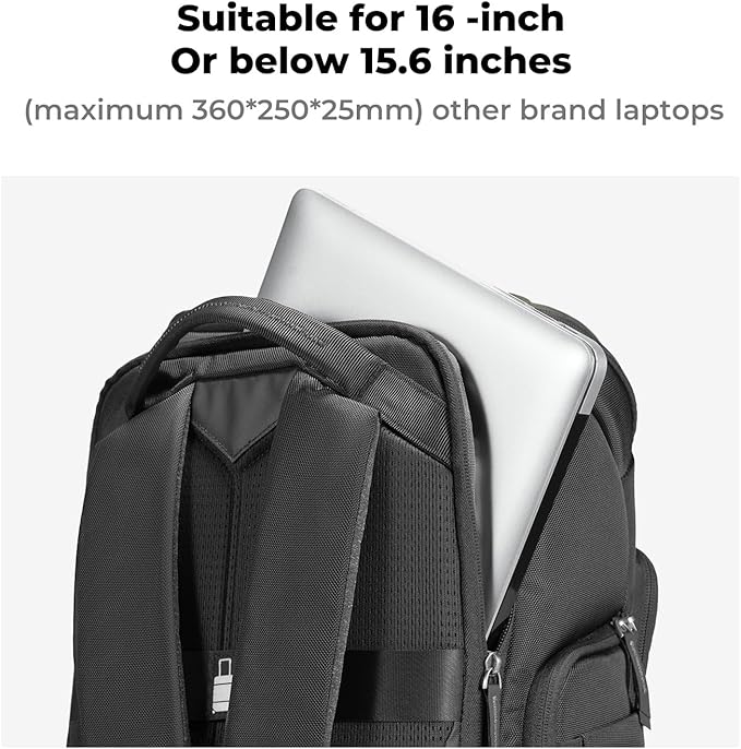 K&F CONCEPT Camera bags Waterproof 25L Large Capacity Camera Case with Raincover Camera Case 15.6 Inch Laptop Compartment Compatible with Canon/Nikon/Sony/DJI Mavic Drone Travel Camera Backpack