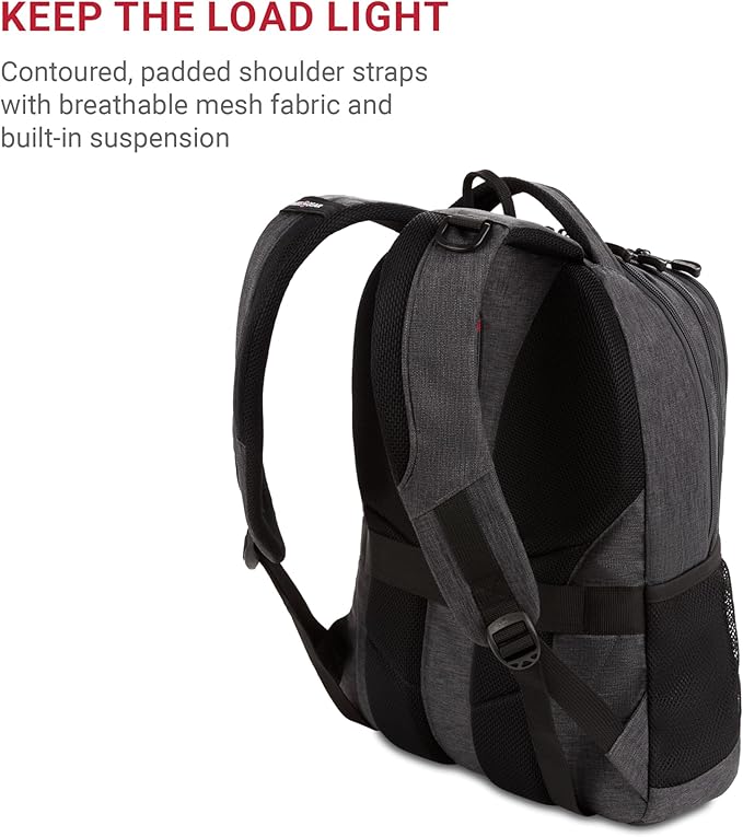 SwissGear Cecil 5505 Laptop Backpack, Charcoal, 18-Inch