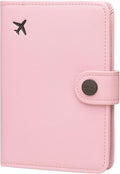 ZOPPEN Passport Holder Women, Passport Cover Travel Wallet Rfid Blocking Passport Wallet Cover Case Travel Essentials Document Organizer, Pink