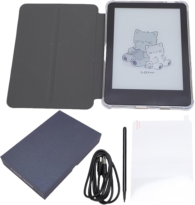 Yoidesu Electronic Book Reader, E Book Reader 6 Inch for Home (Black)
