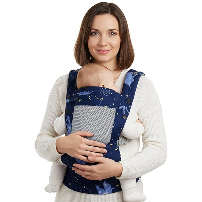 Unicorn Newborn Baby Front Carrier Backpack, Toddler Baby Body Carrier, 7-66 Lbs Ergonomic Design, Lumbar Support, Lightweight