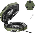 Propane 2-Burner Camping Stove with Carrying Bag and Gas Stove Pressure Regulator, Camping Essentials Folding Camp Stove with Flick-Style Ignition for Backpacking, Outdoor Cooking, Tailgating