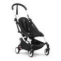 Stokke YOYO3 Frame, White - Textile Set Not Included - Comes with 5-Point Harness, Multi-Position Reclining Backrest, Canopy Extensions, Padded Shoulder Strap & Protective Storage Bag