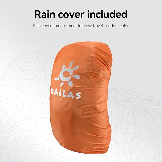 KAILAS Q-WIND II 28L Hiking Daypack Waterproof Lightweight Backpack with Rain Cover for Men Women Travel Outdoor