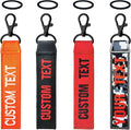 Custom Luggage Tags, Custom Personalized Luggage tag Name, Embroidery Key Ring Accessories for Car, Luggage, Crate,Gear